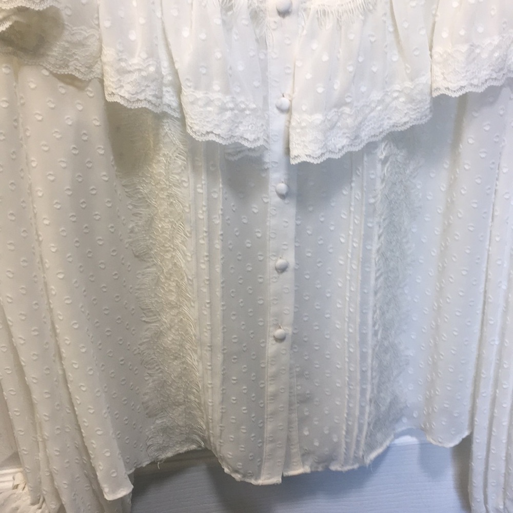 LoveShackFancy Erica Swiss Dot blouse - Picture 10 of 16